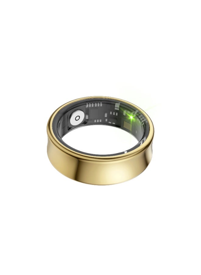 general Smart Ring for Heart Rate, Blood Oxygen, Sleep Monitoring, all Weather Motion Calculation, 24-hour Health Monitoring, Protect Your Health, Lightweight and Comfortable, 5ATM Waterproof, Photo Control, Hand Gestures Browse Tiktok, Gold No.S - Image 5